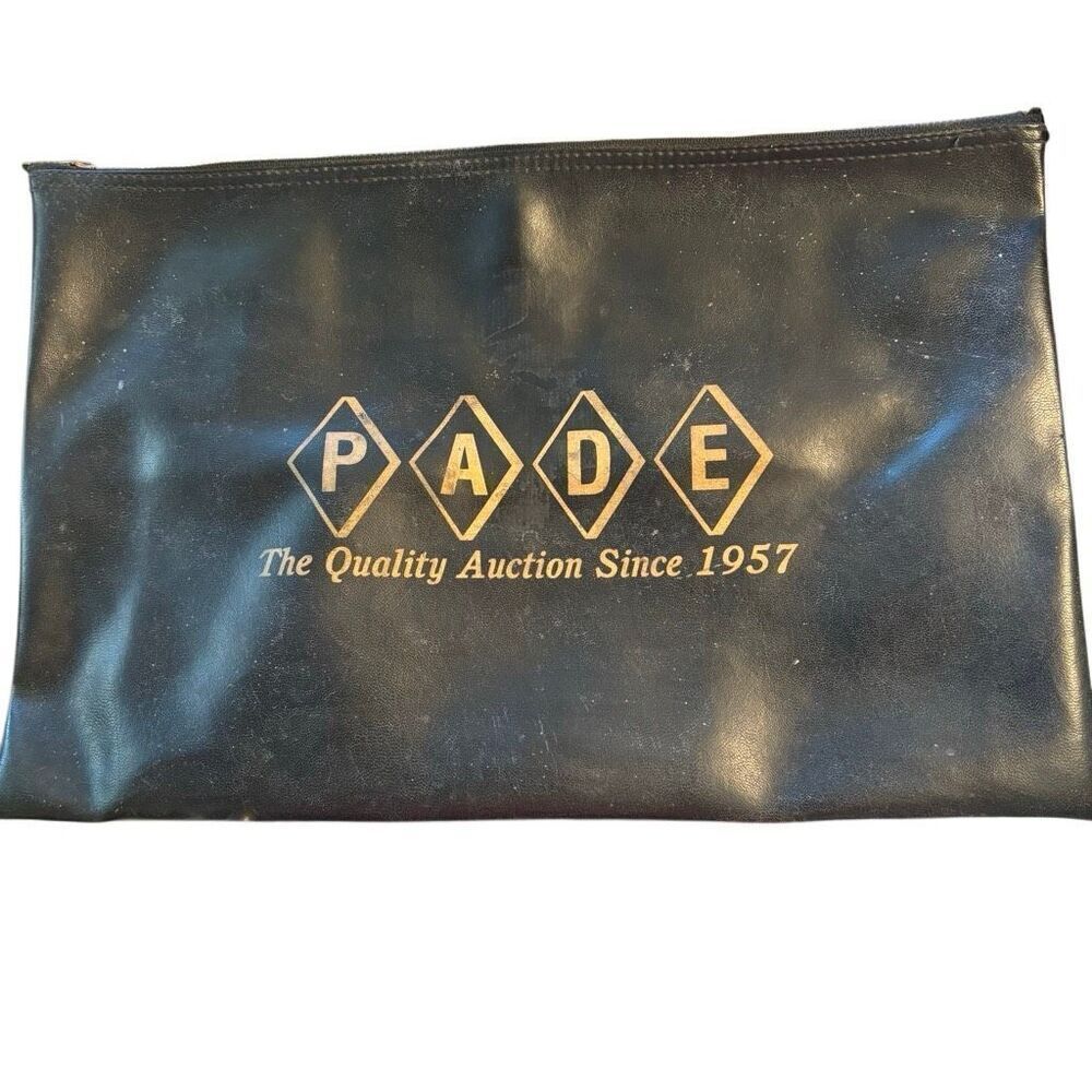 PADE Auction Large Vinyl Zipper Bag
